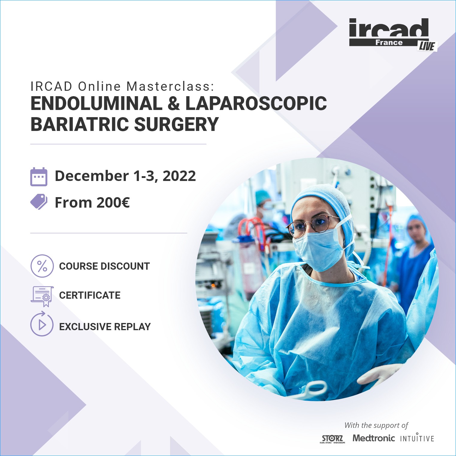 IRCAD Masterclass – Laparoscopic Bariatric Surgery – December 2 & 3