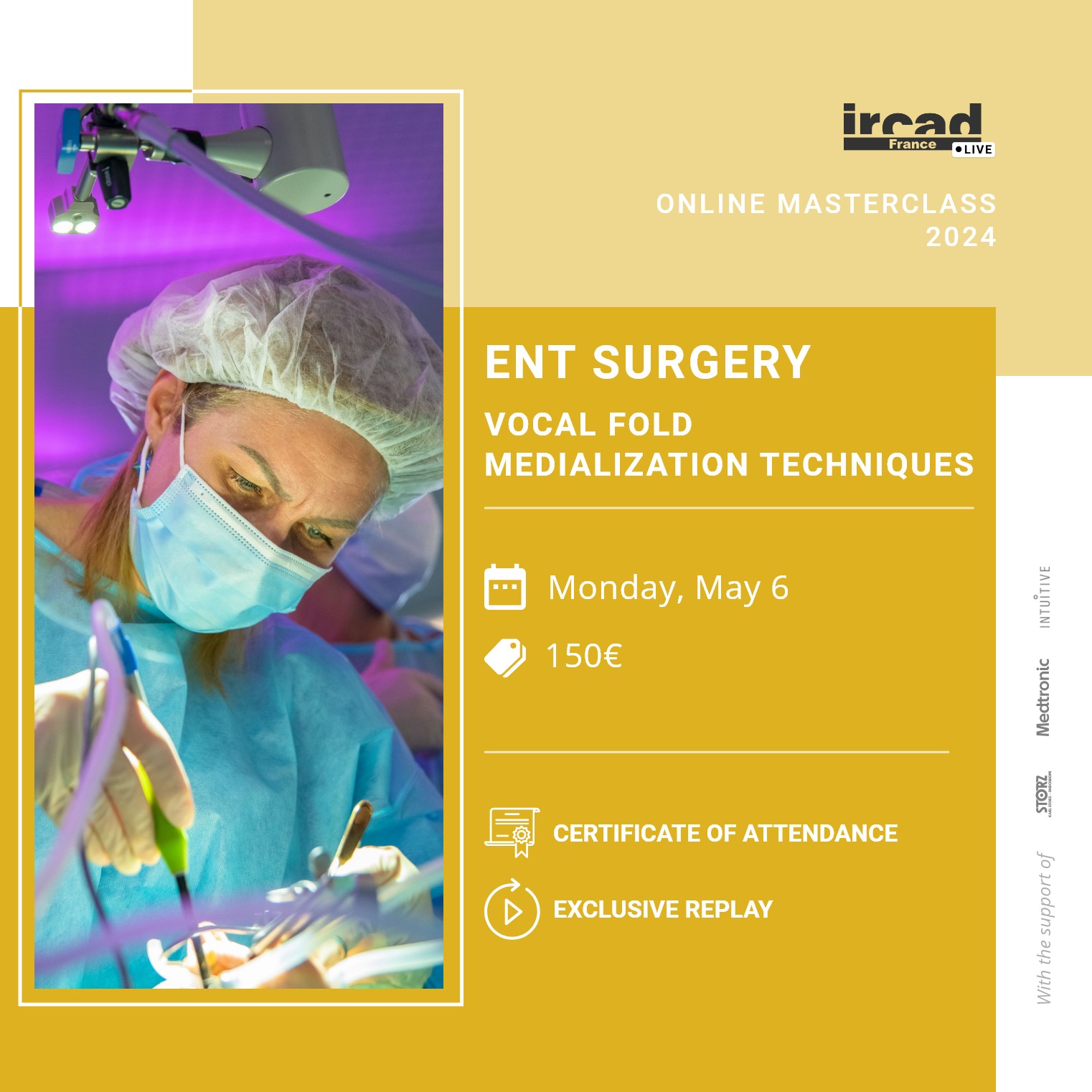 IRCAD Online Masterclass – ENT Surgery – Vocal fold medialization techniques