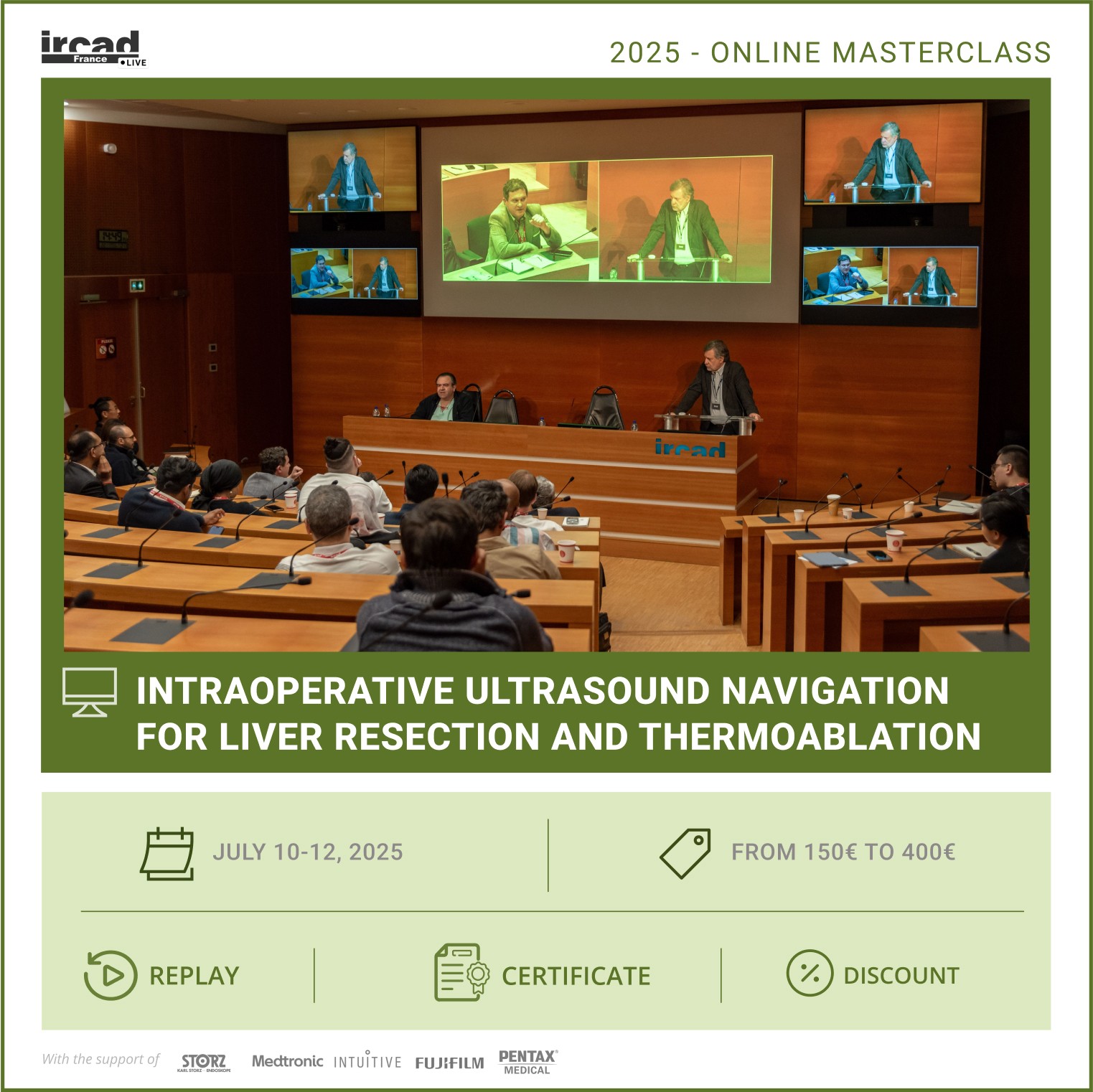 IRCAD Online Masterclass – Intraoperative Ultrasound Navigation for Liver Surgery and Thermoablation (package)