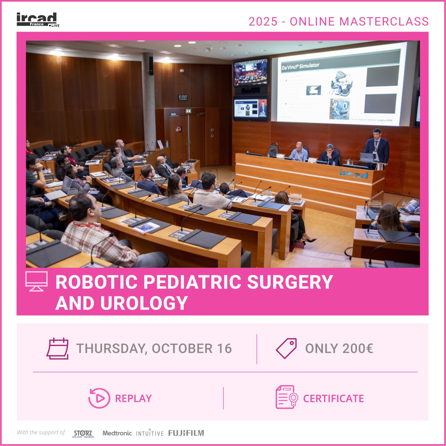 IRCAD Online Masterclass – Robotic pediatric surgery & urology