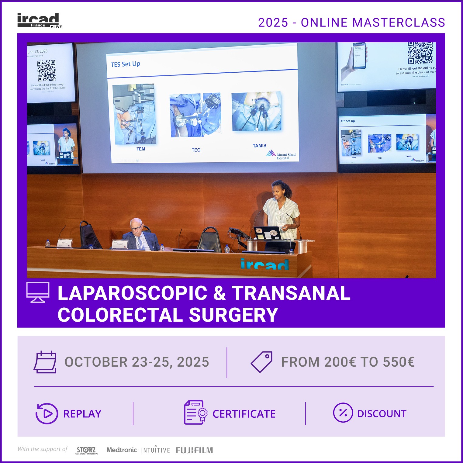 IRCAD Masterclass – Colorectal surgery (package)