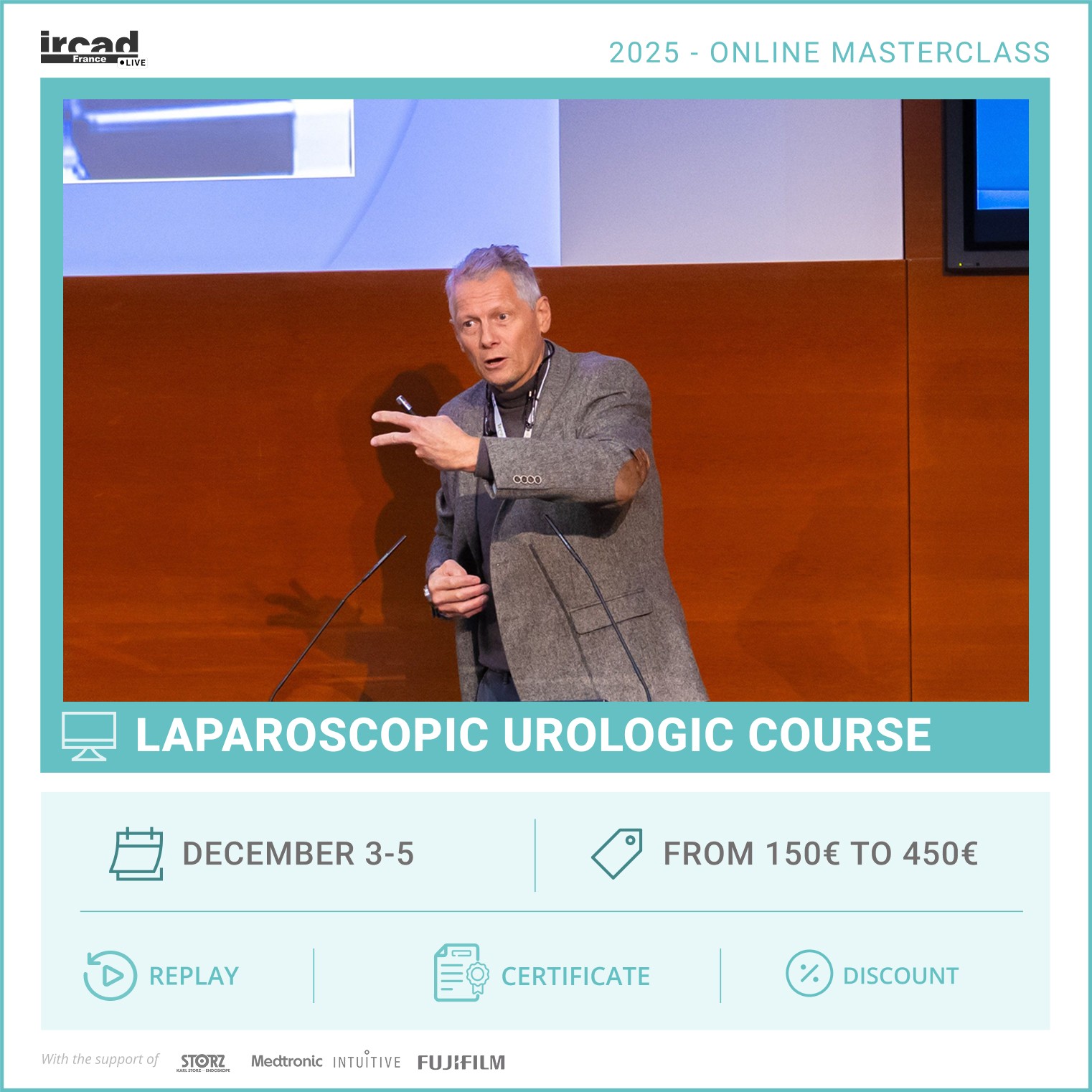 IRCAD Online Masterclass – Laparoscopic Urologic Surgery (package)