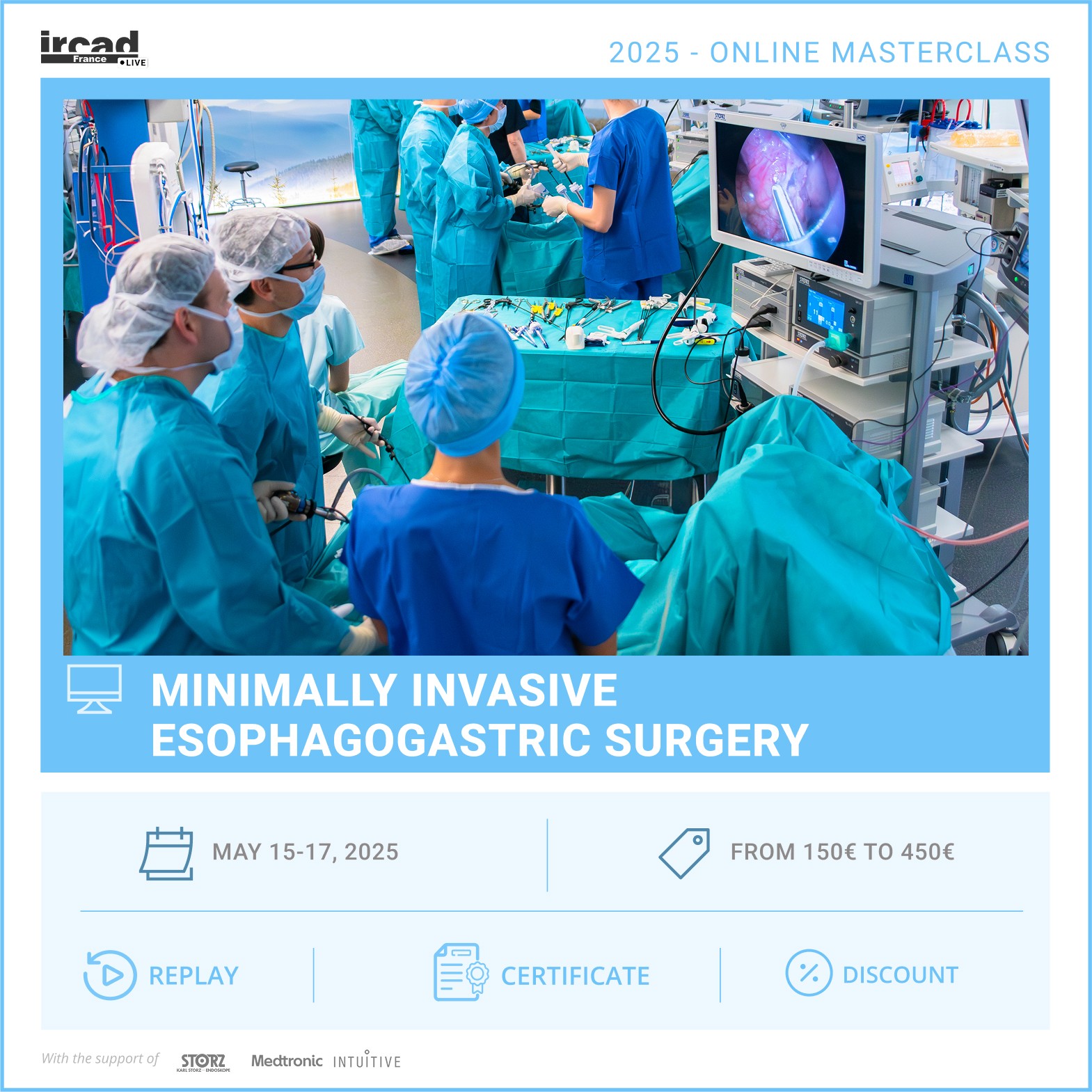 IRCAD Online Masterclass – Esophagogastric surgery (package)