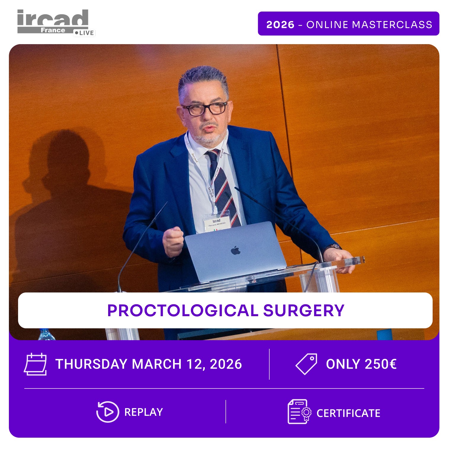 IRCAD Masterclass – Proctological surgery
