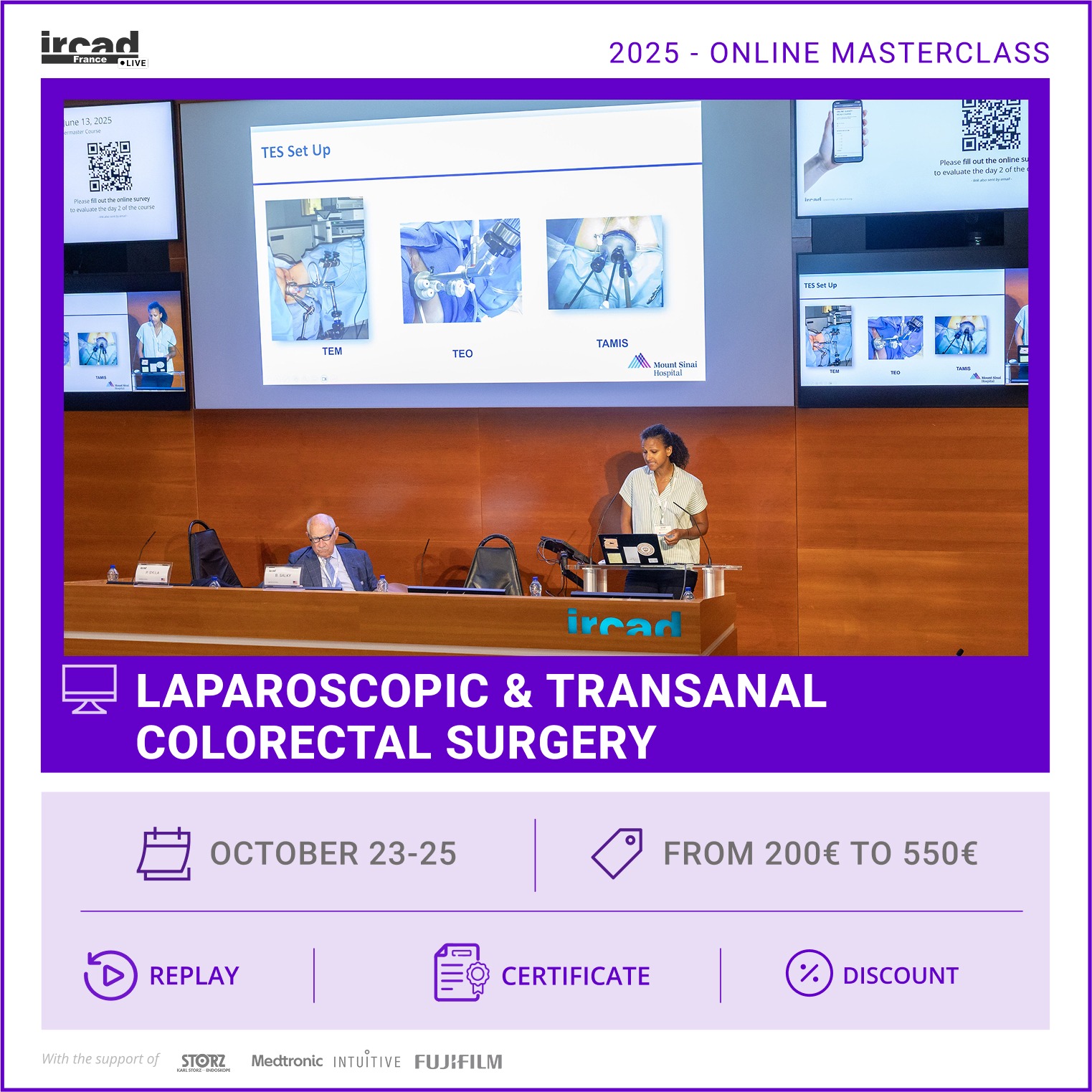 IRCAD Masterclass – Colorectal surgery (package)